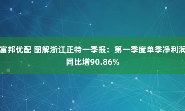 富邦优配 图解浙江正特一季报：第一季度单季净利润同比增90.86%